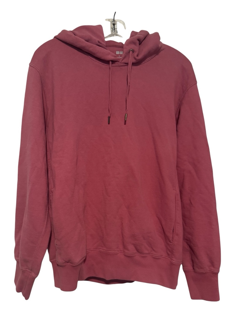Uniqlo Dusty Rose Sweat Pullover Hoodie Size Large - Picture 2 of 4